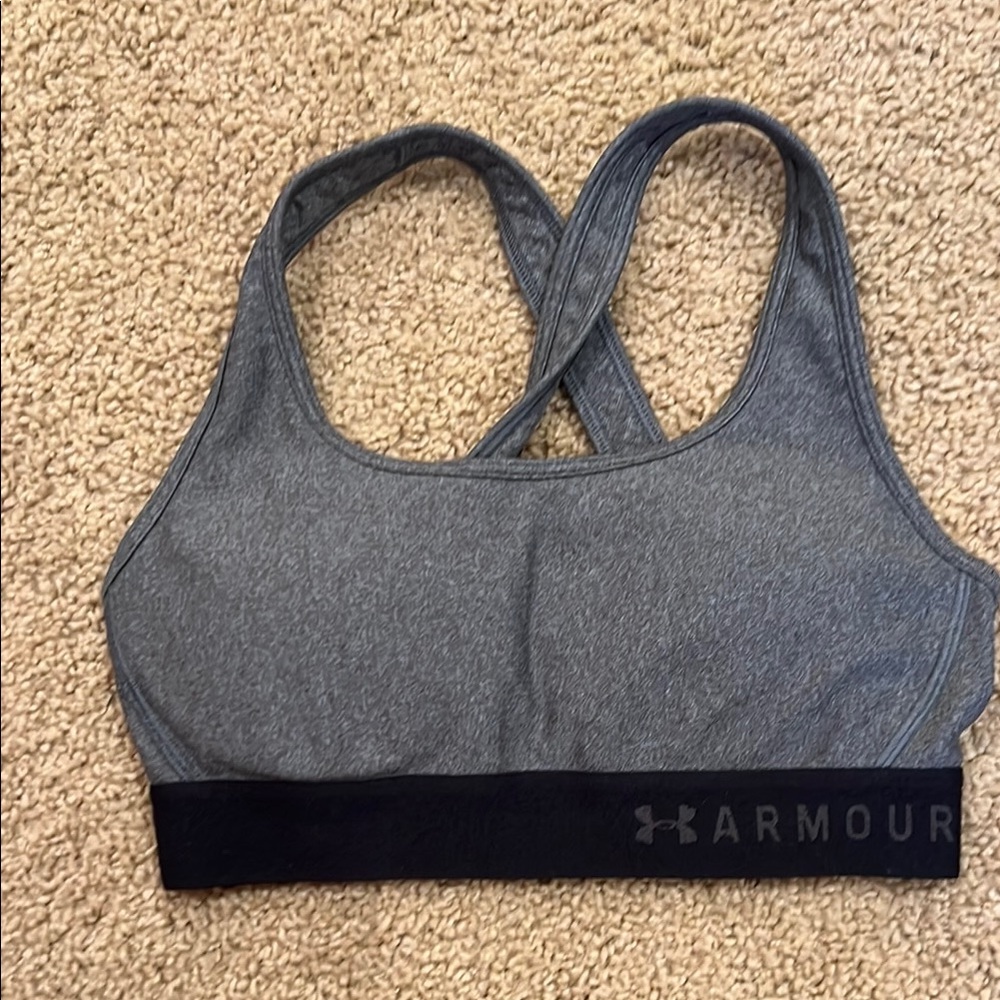 Under Armour Gray Sports Bra (Small)